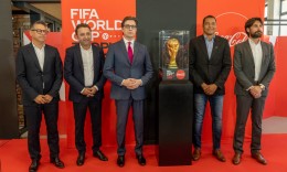 The original trophy from the World Cup in Skopje
